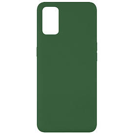 Чохол Silicone Cover Full without Logo (A) для Oppo A52 / A72 / A92 Зелений / Dark Green