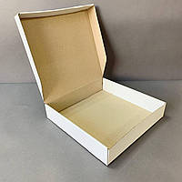 Коробка для торта, чизкейка, пирога 272х270х55 мм Белая в упаковке 50 шт