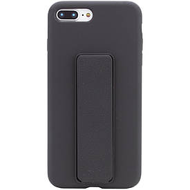 Чохол Silicone Case Hand Holder для Apple iPhone 7 plus / 8 plus (5.5") Чорний / Black