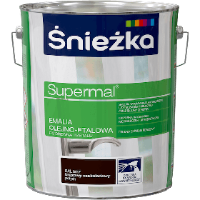 Емаль по дереву та металлу Sniezka Supermal ШОКОЛАДНА 10 л  RAL8017