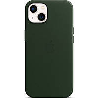 Кожаный чехол Apple Leather Case with MagSafe for iPhone 13, Sequoia Green (MM173)