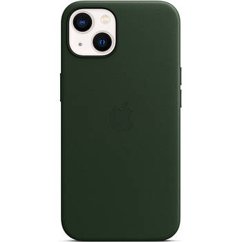 Шкіряний чохол Apple Leather Case with MagSafe for iPhone 13, Sequoia Green (MM173)