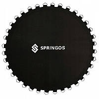 Стрибкове полотно (мат) для батута Springos 12FT 366 см (72 пружини) Black