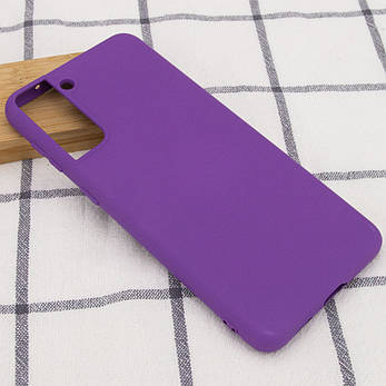 Чохол Silicone Cover Full without Logo (A) для Samsung Galaxy S21+ Фіолетовий / Purple, фото 2