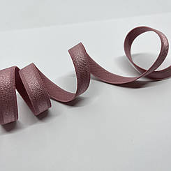Бретель бузок ( кавово-рожева 1381 ) з глянцевою смугою 12 мм.