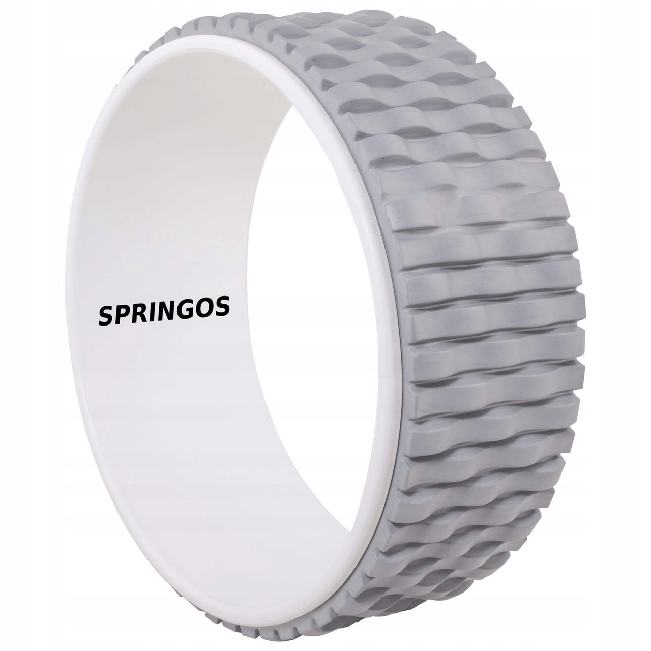 Колесо для йоги та фітнесу Springos Dharma FA0205 Grey/White