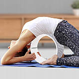 Колесо для йоги та фітнесу Springos Dharma FA0205 Grey/White, фото 2