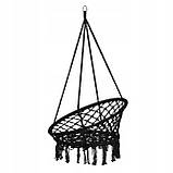 Подвесное кресло-качели (плетеное) Springos SPR0022 Black, фото 9