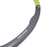 Обруч массажный Hula Hoop SportVida 100 см 1.2 кг SV-HK0339 Grey/Green, фото 5