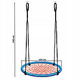 Гойдалки-гніздо круглі Springos 120 см NS007, фото 9