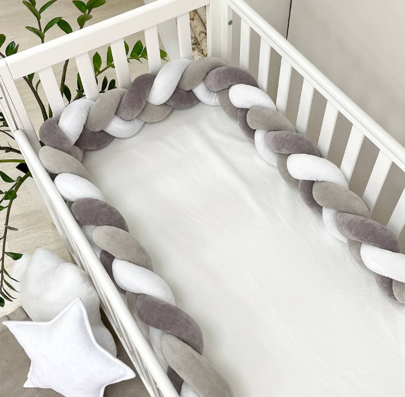 Бортик Коса білий/сірий/графіт 220 см