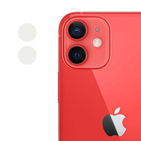 Гнучке захисне скло 0.18 mm на камеру (тех. пак) для Apple iPhone 12 mini (5.4") / 12 (6.1")