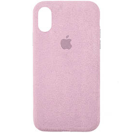 Чохол ALCANTARA Case Full для Apple iPhone X / XS (5.8") Рожевий