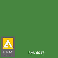 Краска порошковая полиэфирная Etika Tribo Зеленая RAL 6017 глянцевая