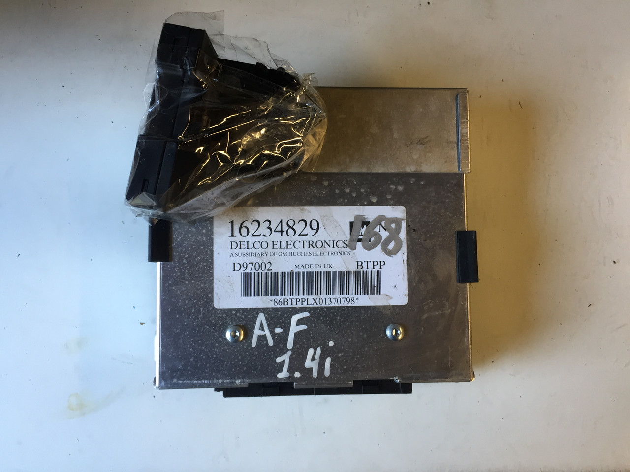 Блок управління двигуном Opel Astra F 1.6 №168 16234829