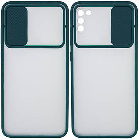 Чохол Camshield mate TPU зі шторкою для камери для Xiaomi Poco M3 Зелений