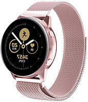 Ремінець BeWatch Міланська петля шириною 20 мм для Samsung Galaxy Watch Active \ Active 2 Pink (1010211)