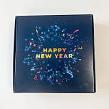 Коробка "Happy New Year" салют з тисненням, 150*150*50, фото 7