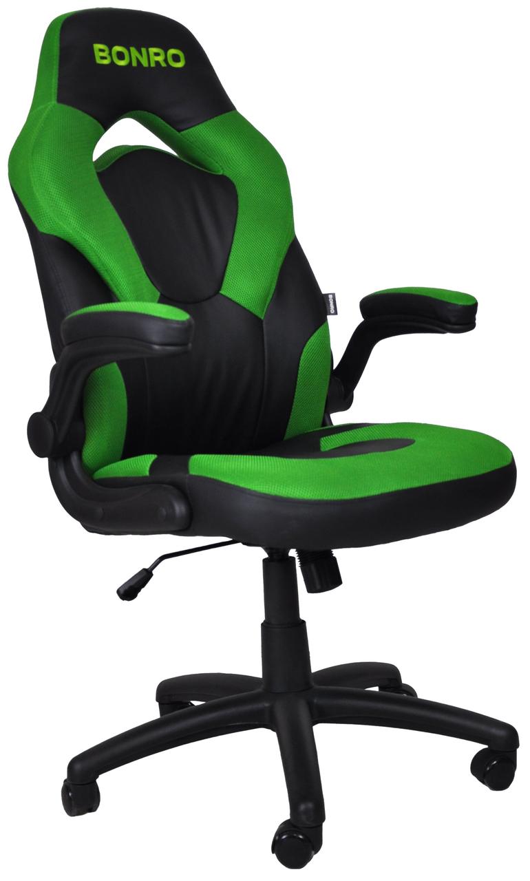 Крісло геймерське Bonro B-office 2 зелене (40800025)