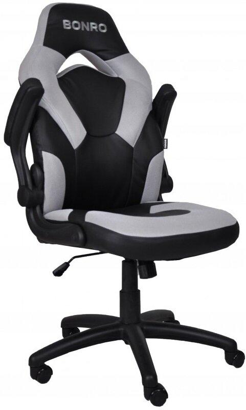 Кресло геймерское Bonro B-office 2 серое (40800028) - фото 4 - id-p1509948791