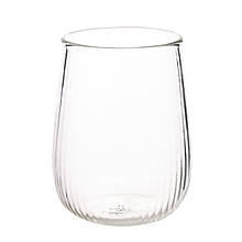 Фактурний скляний стакан "Роса" 8,5х6 см прозорий