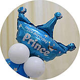 Святкова цифра 6 UrbanBall з повітряних кульок для хлопчика Блакитний (UB360), фото 3