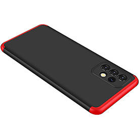 Пластикова накладка GKK LikGus 360 градусів (opp) для Samsung Galaxy A32 4G Чорний / Червоний