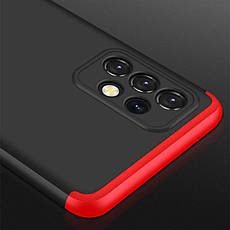 Пластикова накладка GKK LikGus 360 градусів (opp) для Samsung Galaxy A32 4G Чорний / Червоний, фото 3