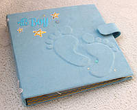 Альбом - дневник для новорожденного малыша , бебибук для мальчика