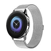 Ремінець BeWatch для смарт-годинника Samsung Galaxy Watch Active Сріблястий (1010205)