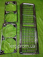 Решетка радиатора ВАЗ 2103, 2106 ХРОМ! с очками (пластик!) в сборе (пр-во Сызрань)
