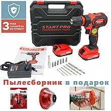 Шуруповерт аккумуляторный START PRO SCD2-12/2BD BRUSHLESS