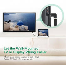 Перехідник HDMI Ugreen HD112 кутовий 270 градусів штекер-гніздо, фото 3