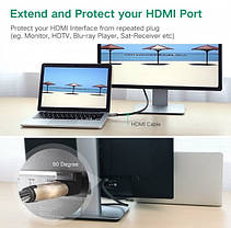 Перехідник HDMI Ugreen HD112 кутовий 270 градусів штекер-гніздо, фото 4