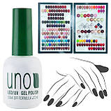 Кольоровий гель-лак Gel Polish для нігтів, 12ml. Темно-бордовий 001, фото 4