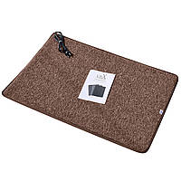 Електричний килим з підігрівом LIFEX WC 100x130 Коричневий | Мобільна тепла підлога Warm Carpet