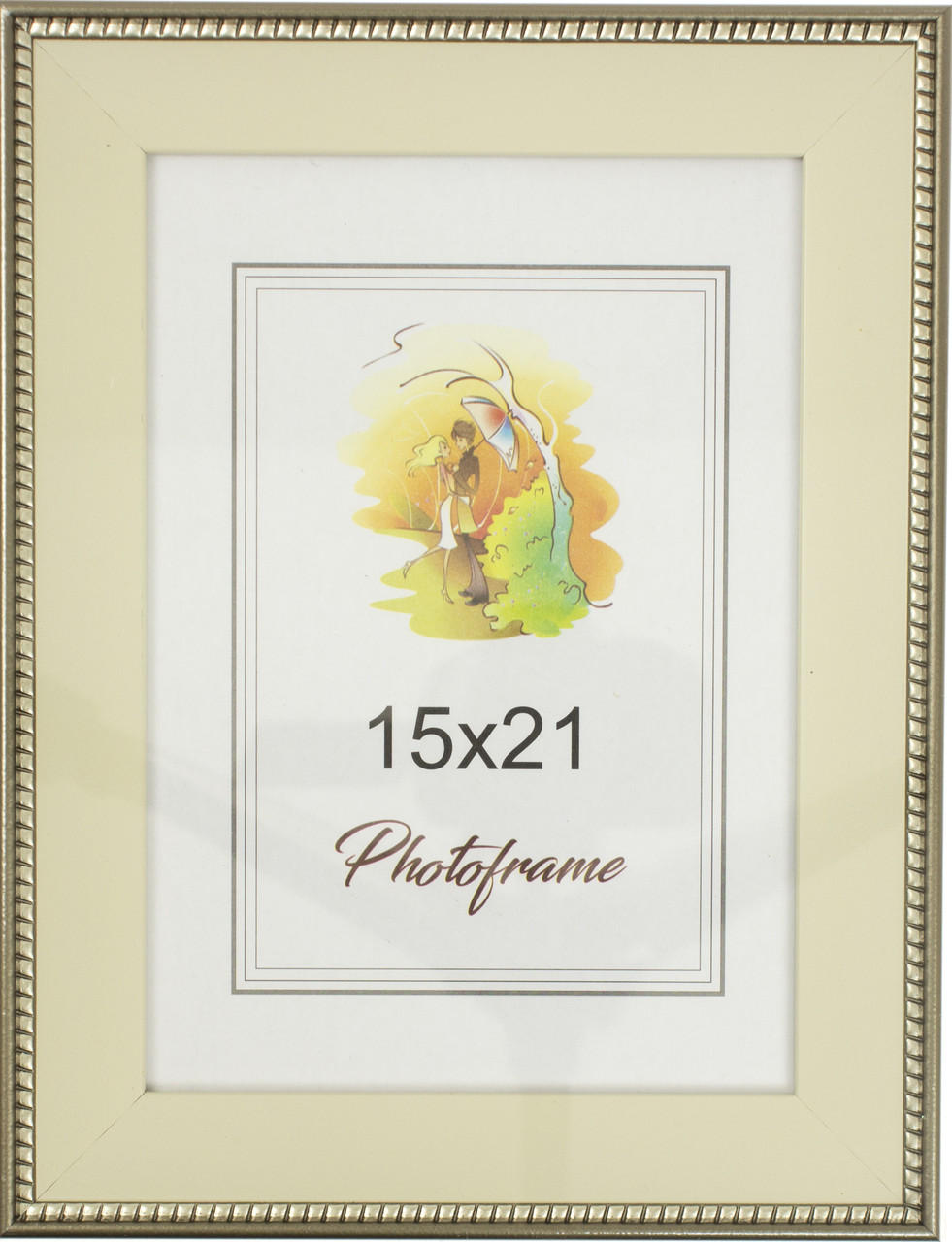 Фоторамка 15х21 №4-040 молочна (20)