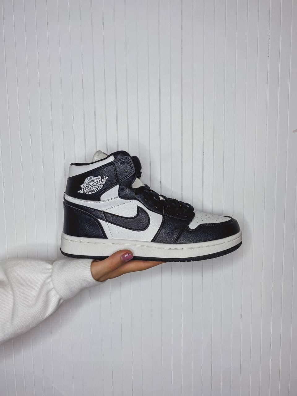 Жіночі кросівки Nike Air JORDAN 1 RETRO HIGH TWIST (чорно-білі) А-022 повсякденні кроси