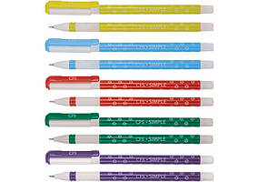 Ручка кульк. "CoolForSchool" №CF11967 Simple,0,7мм синя(50)