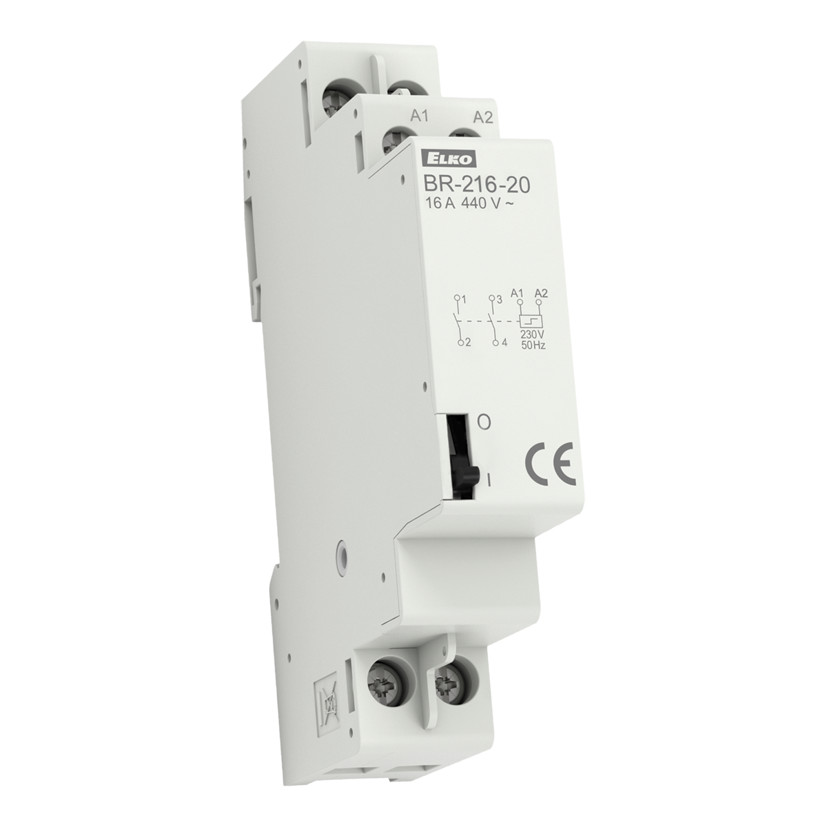 Бистабильное реле BR-216-20/230V AC 16A ELKOep