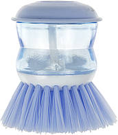 Щітка для миття посуду з дозатором "Economix cleaning" блакитна №E72725(50)
