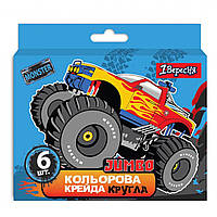 Крейда кольор. "1В" №400451 6шт Jumbo Monster Truck(12)(72)