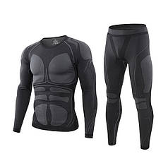 Термобілизна чоловіча Lesko A200 L Black для холодної погоди чоловіків