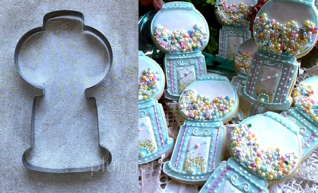 Вирубка для пряника Снігова куля 14,5 см, фото 1