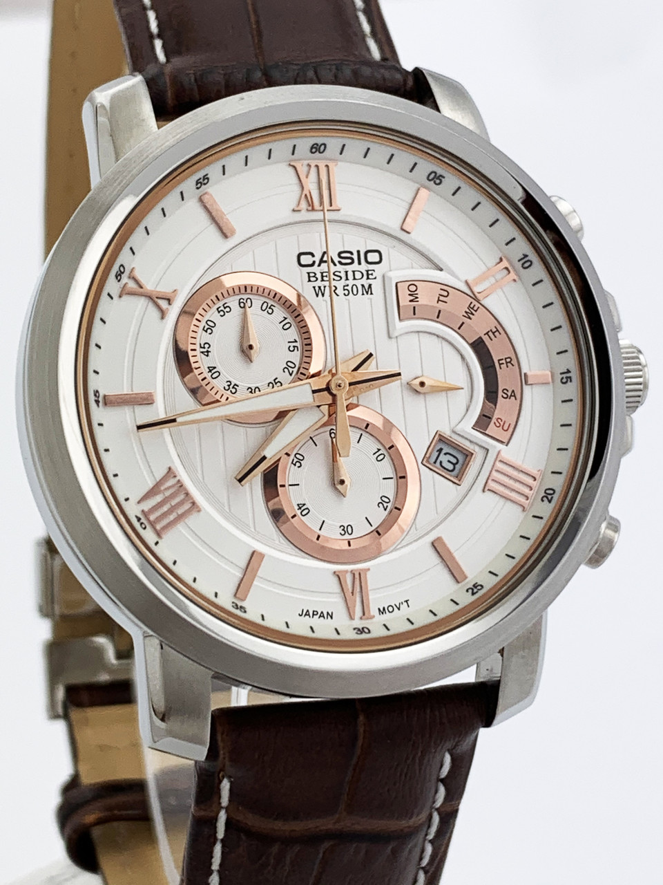 Годинник чоловічий Casio BEM-507L-7AVDF з хронографом, фото 1