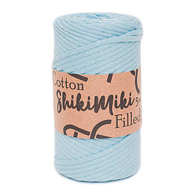 Трикотажний бавовняний шнур Cotton Filled 5 мм, колір Аквамарин