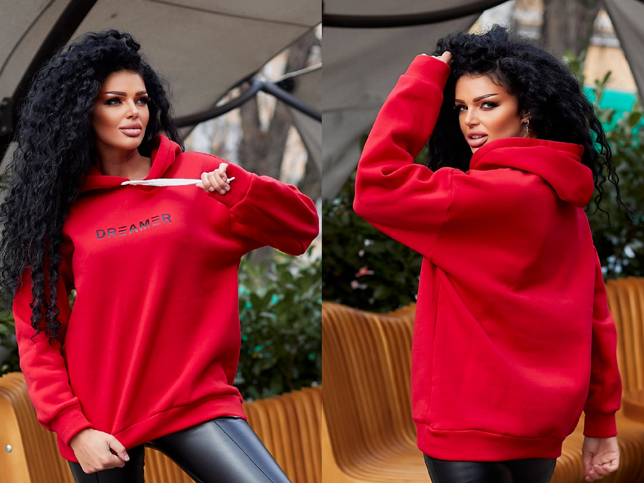 Стильна утеплена жіноча худі oversize "DREAMER" Angelo Style