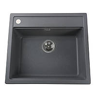 Кухонна мийка керамічна прямокутна GLOBUS LUX VOLTA 000007582 510мм x 570мм сірий 116241
