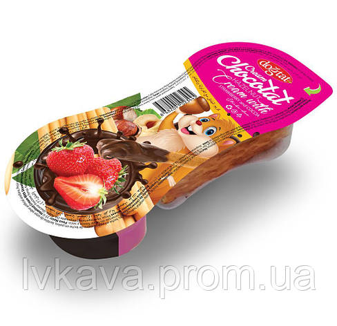 Шоколадно- клубничный крем Chocotat Eight Moulds Strawberry Transparent Dogtat , 25 гр, фото 2