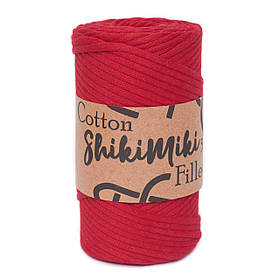 Трикотажний бавовняний шнур Cotton Filled 5 мм, колір Червоний